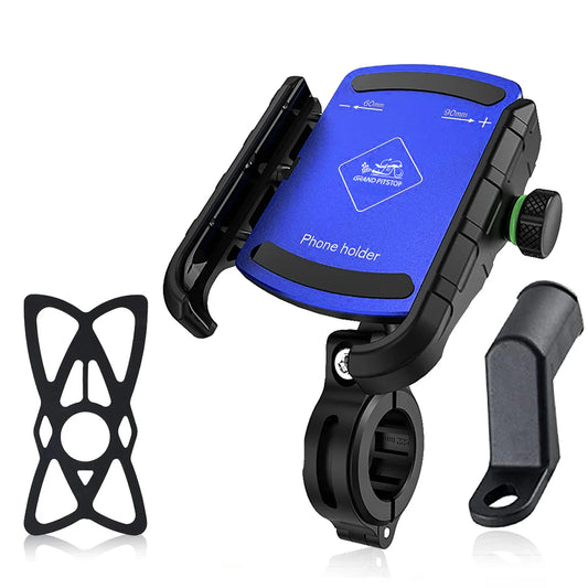 Jaw Grip Aluminium Mobile Holder - Blue