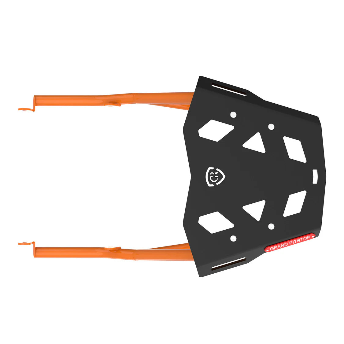 Extended Top Rack with Plate for KTM DUKE 390/250 Gen 3 - Black/Orange Sold out