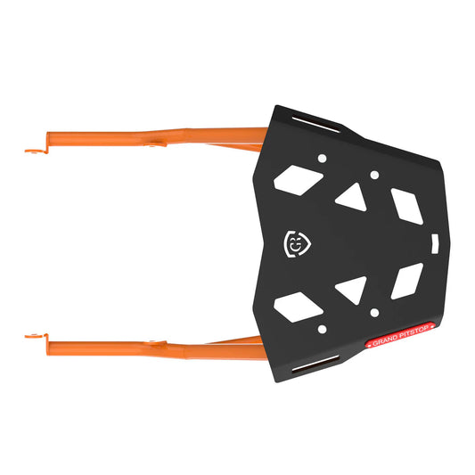 Extended Top Rack with Plate for KTM DUKE 390/250 Gen 3 - Black/Orange Sold out