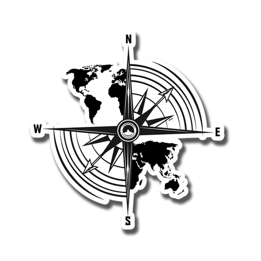 Compass Sticker