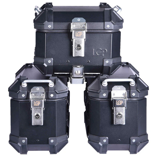 LGP PANNIER SET OF 3 16+16+18 BLACK PLANE