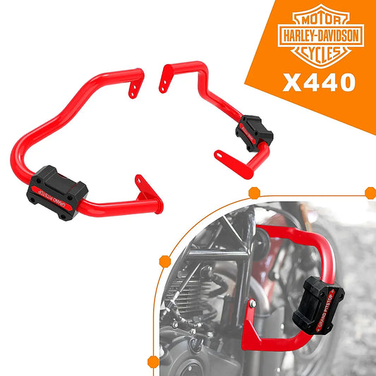GRAND PITSTOP Crash Guard for HARLEY DAVIDSON X 440 Red