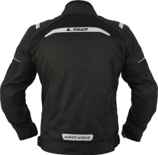 LS2 TIDE MEN BLACK REFLECTOR JACKET L2
