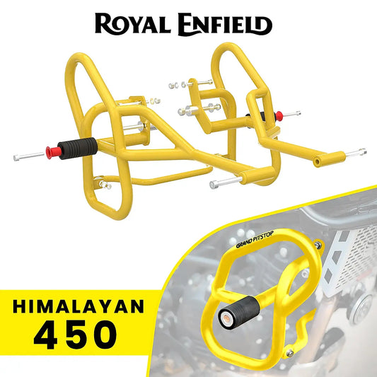 GRAND PITSTOP CRASH GUARD (PAIR) for Royal Enfield Himalayan 450 - Yellow