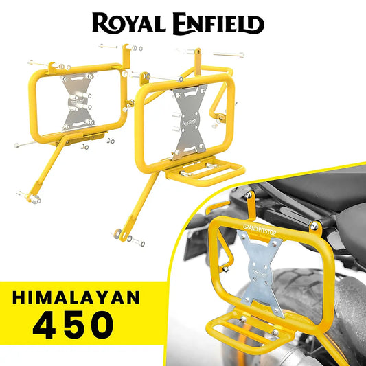 GRAND PITSTOP Saddle Stay for Royal Enfield Himalayan 450 - Yellow/Silver