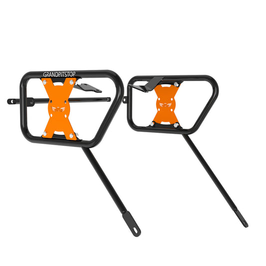 SADDLE STAY (PAIR) - Black/Orange for KTM - ADV 390