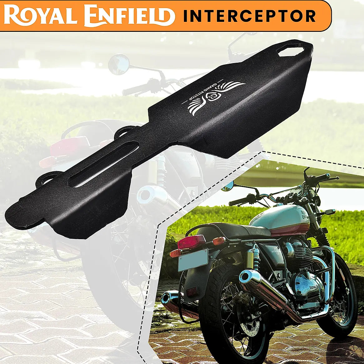 MASTER CYLINDER PROTECTOR - Black for Royal Enfield - INTERCEPTOR