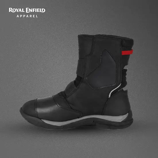 ROYAL ENFIELD WANDERER WATERPROOF RIDING BOOT - BLACK