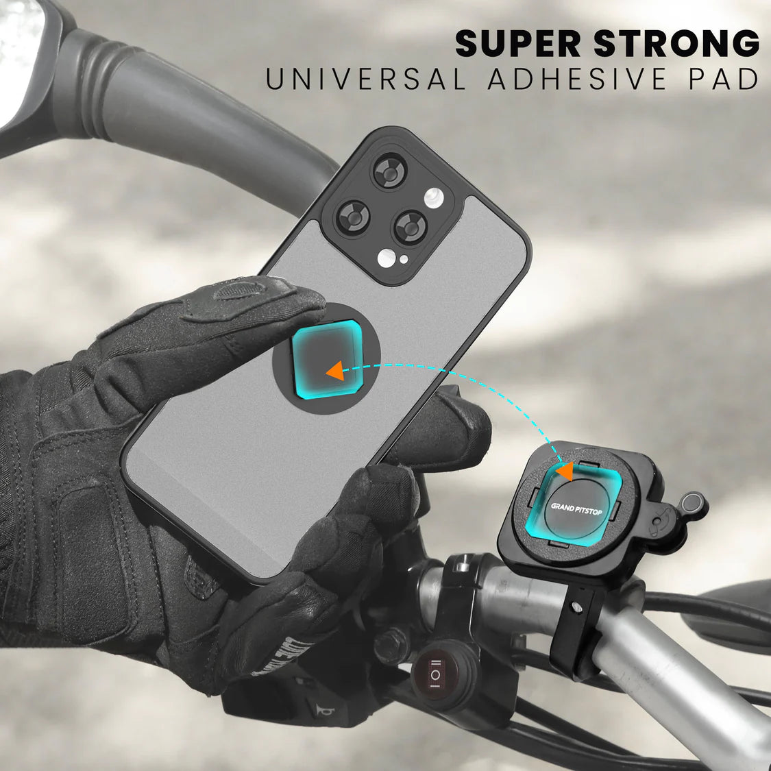 GRAND PITSTOP Case Cover for iPhone 15 Pro, TPU Case Cover for GRAND PITSTOP Gen-2 Mobile Holder â€“ Durable, Shockproof, and Secure Fit with Ultra MAG-Lock Compatibility