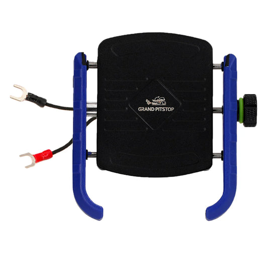 Jaw Grip Mobile Holder with Charger - Blue