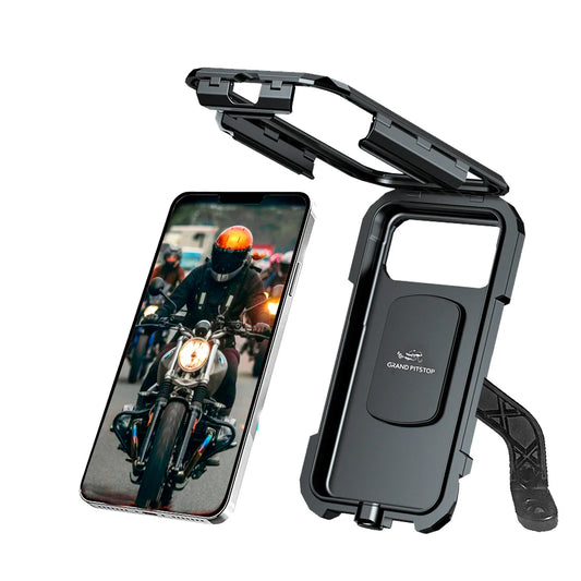 Waterproof Mobile Holder Mirror Mount - Black