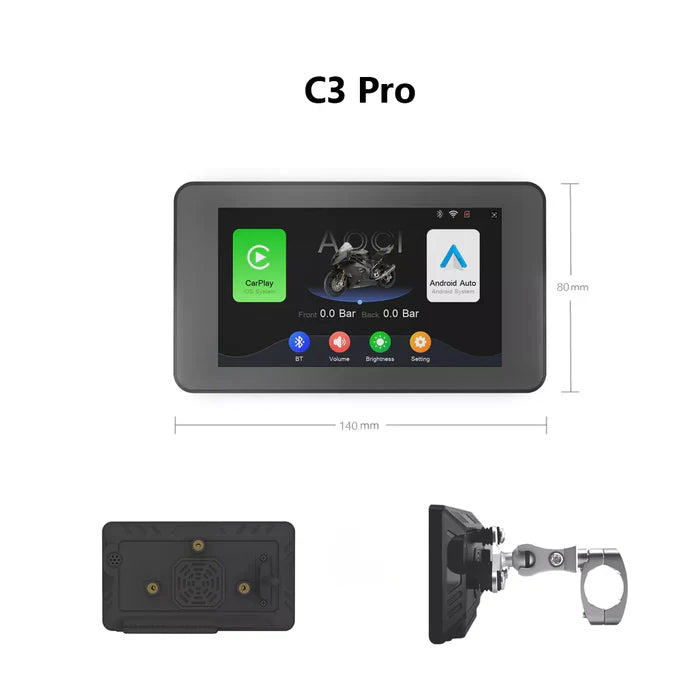 AOOCCI  C3 5" Motorcycle Wireless Touch Screen