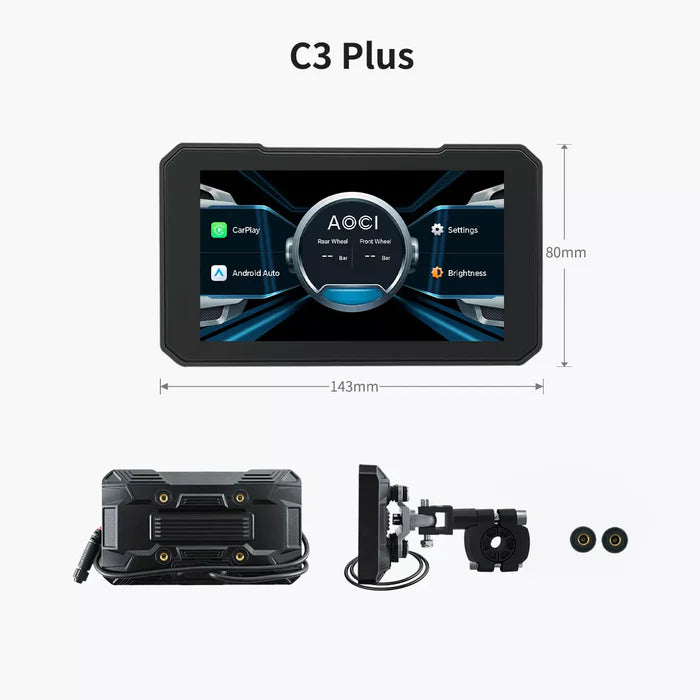 AOOCCI  C3 5" Motorcycle Wireless Touch Screen