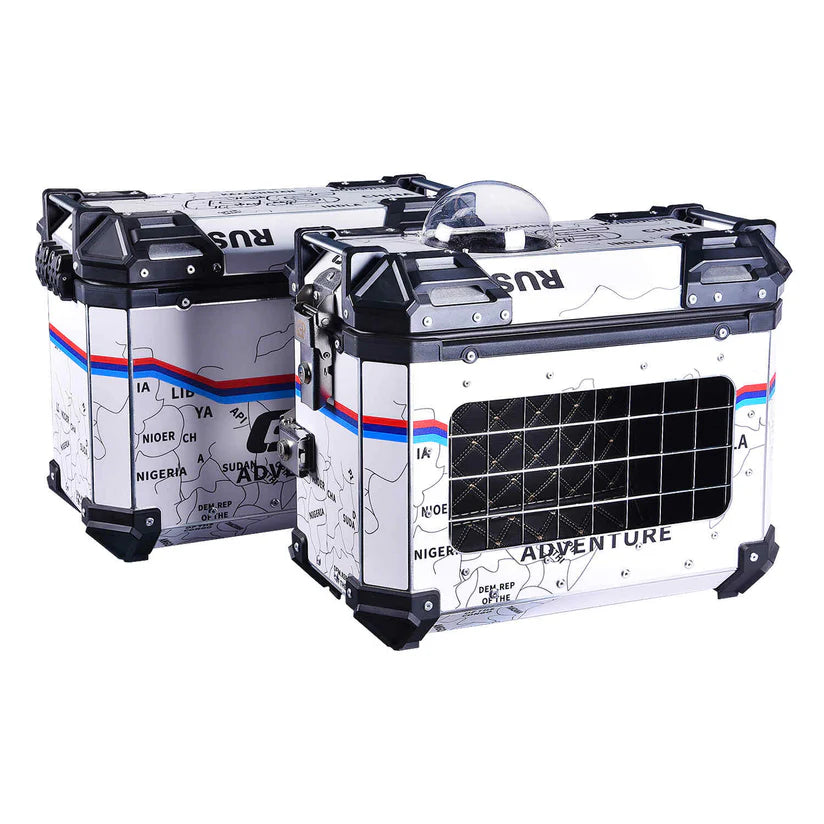 LGP PANNIER BOX 38L WHITE MAP LINE FOR PET