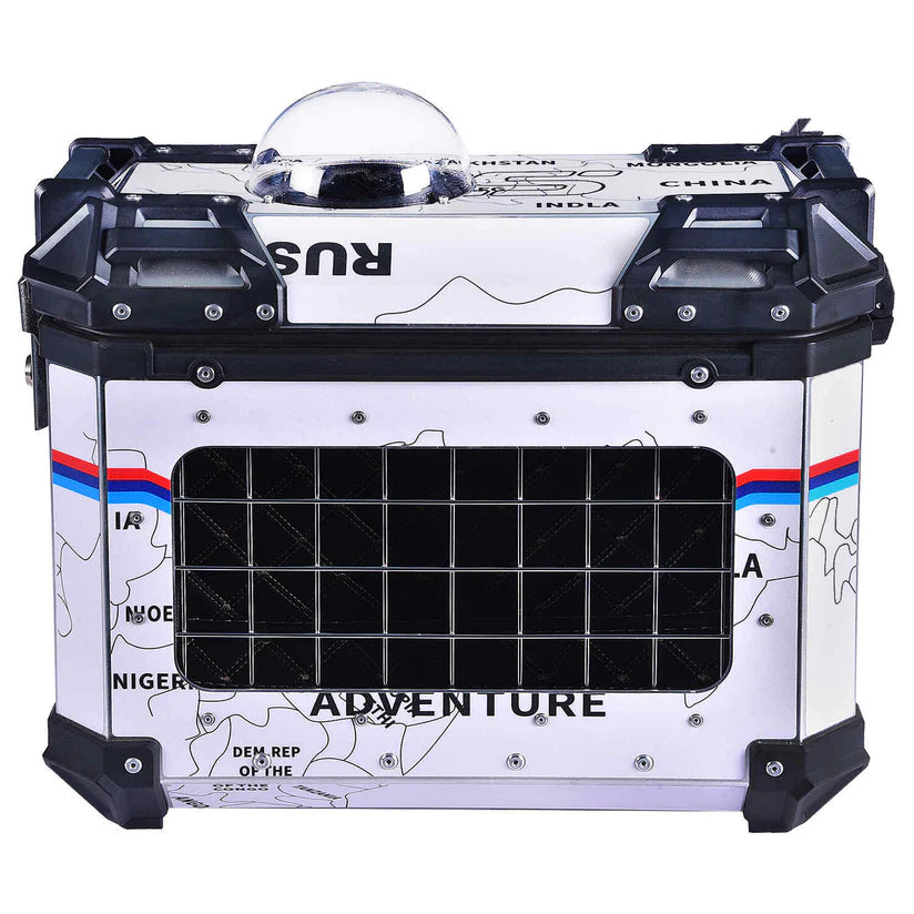 LGP PANNIER BOX 38L WHITE MAP LINE FOR PET