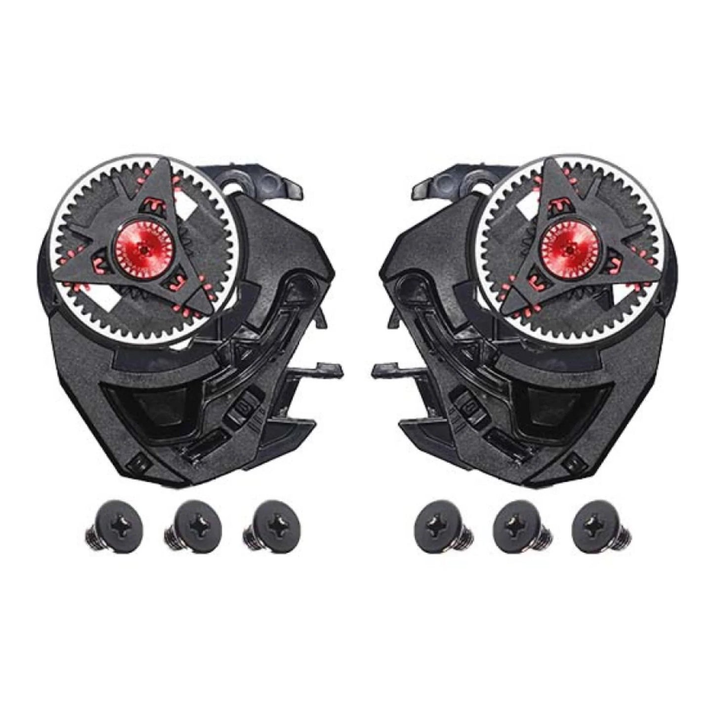 LS2 SPARE RATCHET AND SCREWS SYSTEM FOR FF811 HELMETS (Visor Side Pivot Kit)