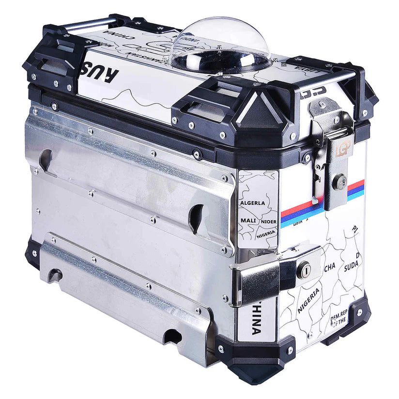 LGP PANNIER BOX 38L WHITE MAP LINE FOR PET