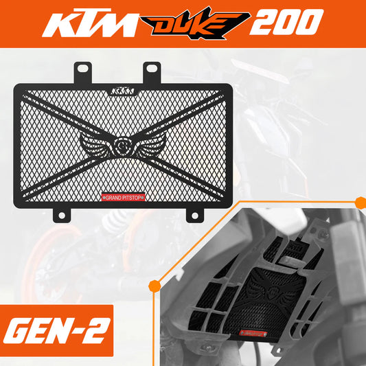 RADIATOR GRILL - KTM DUKE 200 Gen 2 - Black
