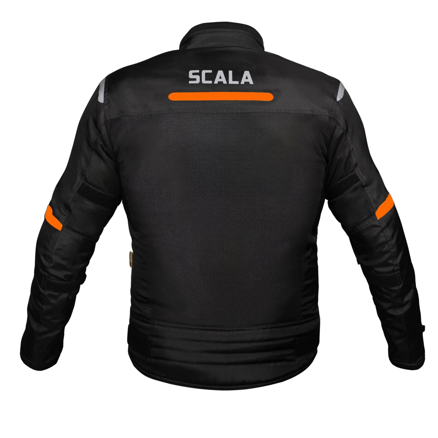 Scala Blaze Riding Jacket - Black and Orange