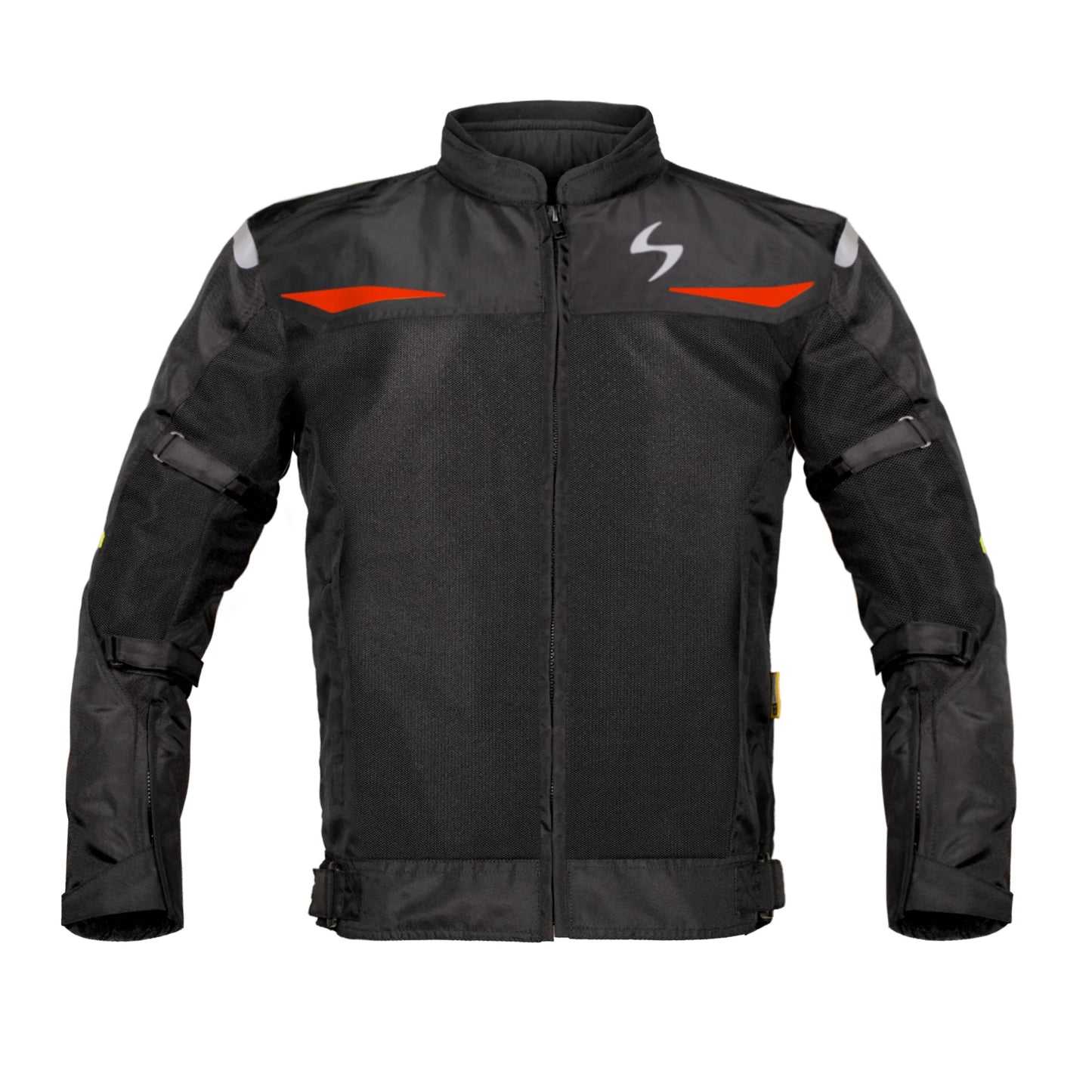 Scala Blaze Riding Jacket - Black and Red