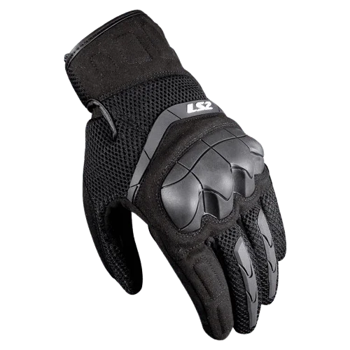 LS2 KUBRA RIDING GLOVES BLACK