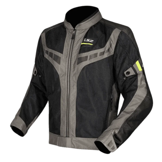 LS2 GARDA AIR MAN RIDING JACKET GREEN BLACK HI-VI YELLOW