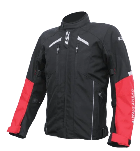 LS2 SERRA MESH BLACK RED JACKET