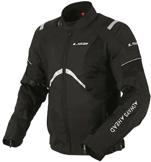 LS2 TIDE MEN BLACK REFLECTOR JACKET L2