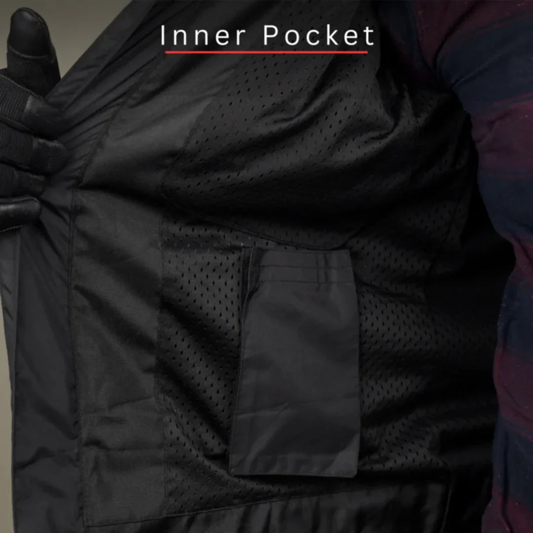Scala Blaze Riding Jacket - Black and Orange