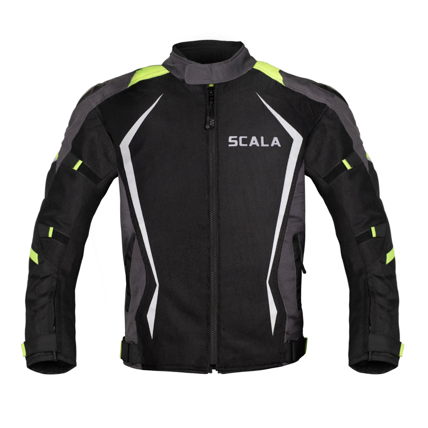 Scala Brave Riding Jacket - Black-Neon
