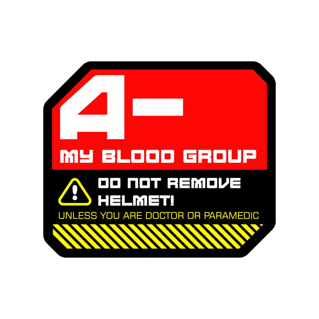 A- Blood Group Sticker