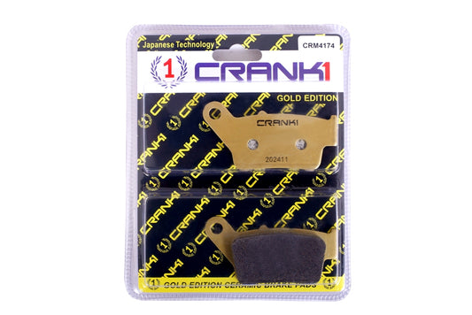 CERAMIC BRAKE PAD REAR FOR BAJAJ F 250 (2021-2025) -CRM4174-CRANK1