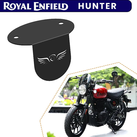 FRONT FLUID RESERVOIR COVER - Black for Royal Enfield - HUNTER