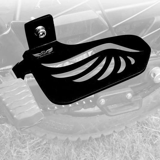 PILLION RIDER FOOTREST (Left) - Black for Royal Enfield - SCRAM 411