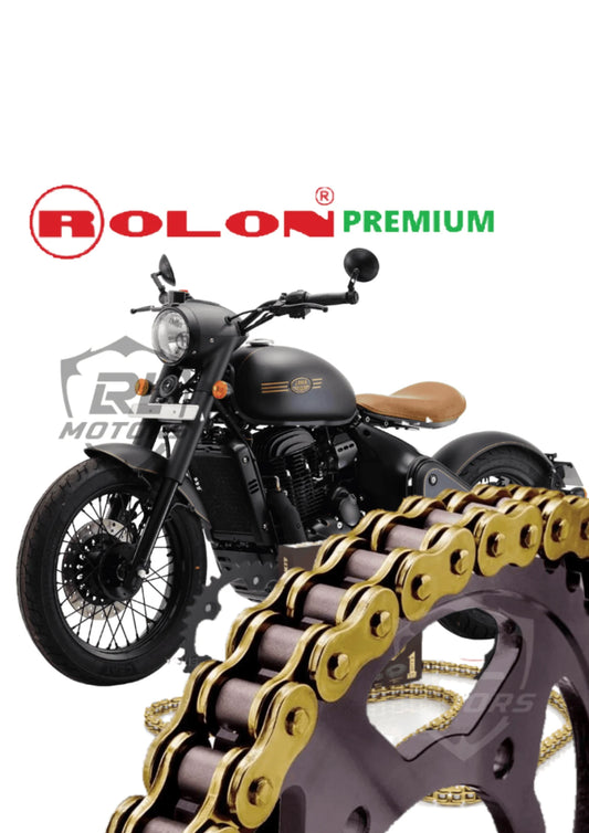 Jawa Perak Rollon Brass Chain & Sprocket