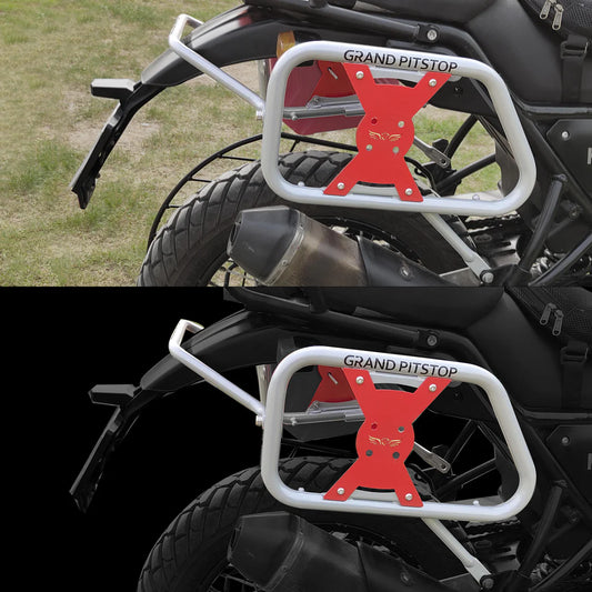Saddle Stay for Royal Enfield Scram 411 - Silver/Red