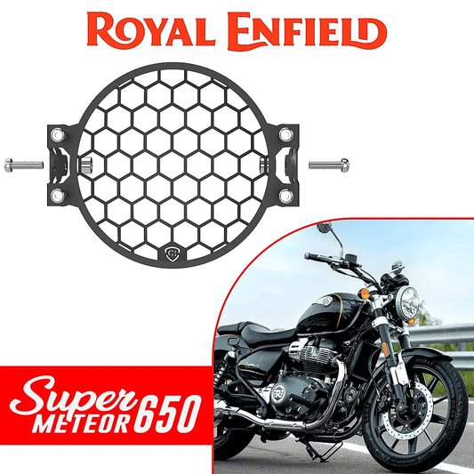 Headlight Grill for Royal Enfield Super Meteor 650 - Black