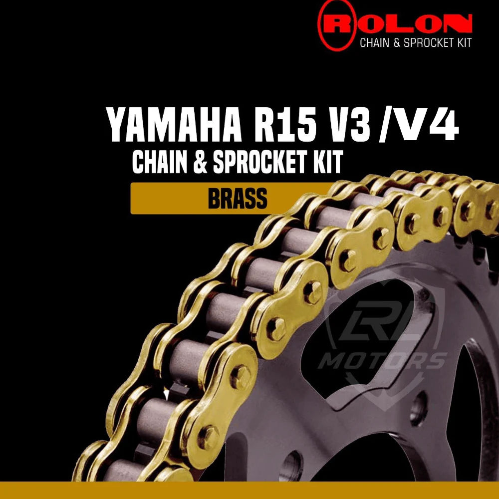 Yamaha R15 V3 / V4 Rolon Brass chain sprocket kit
