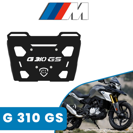 Top Rack Plate for BMW G310 GS Black
