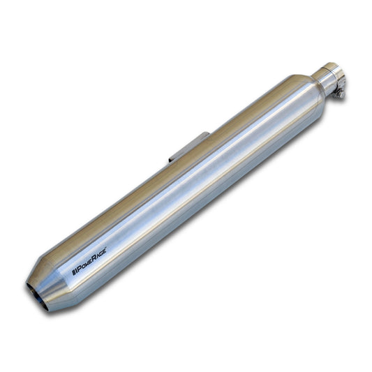 Slip-Ons Exhaust for RE 350 / 500 Brushed Steel Finish (Short Type)