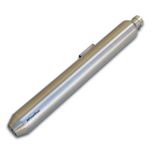 Slip-Ons Exhaust for RE 350 / 500 Brushed Steel Finish (Long Type)