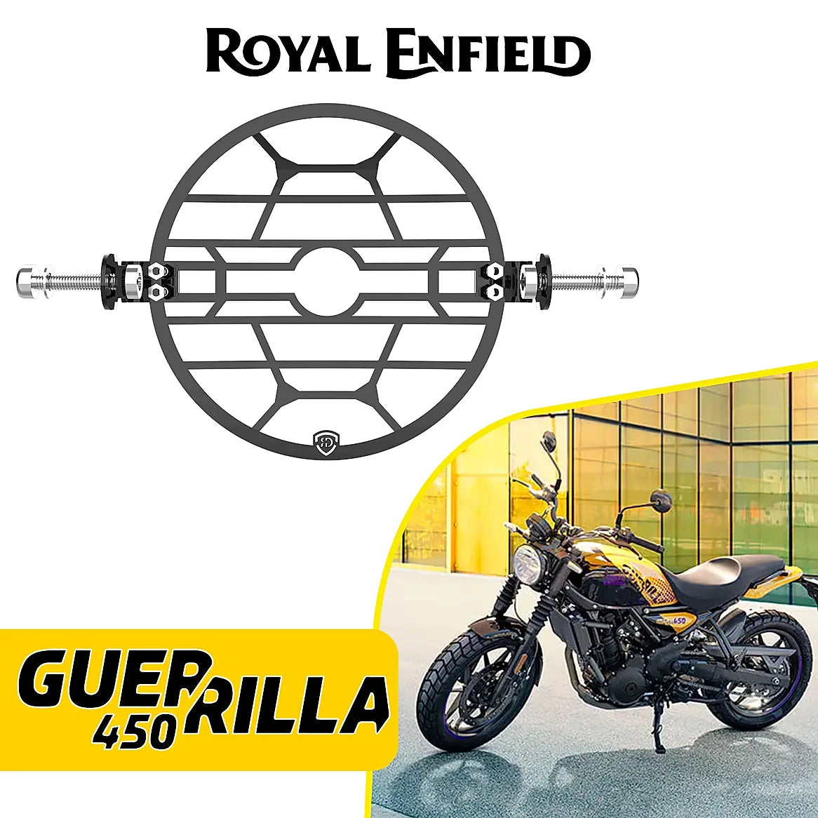 Headlight Grill for Royal Enfield Guerrilla 450 - Black