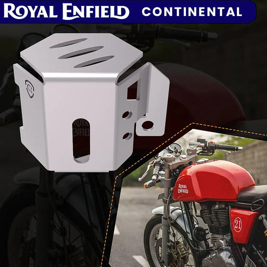 REAR BRAKE FLUID CAP - Silver for Royal Enfield - CONTINENTAL GT