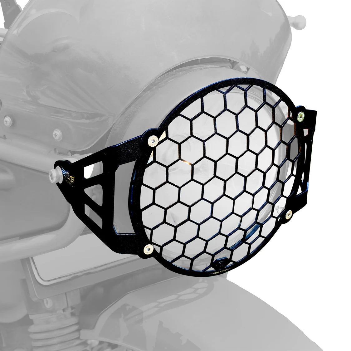 HEADLIGHT GRILL - Black for Royal Enfield - SCRAM 411
