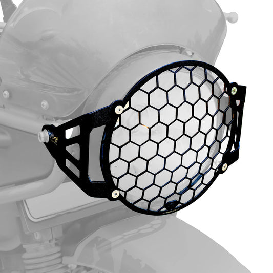 HEADLIGHT GRILL - Black for Royal Enfield - SCRAM 411