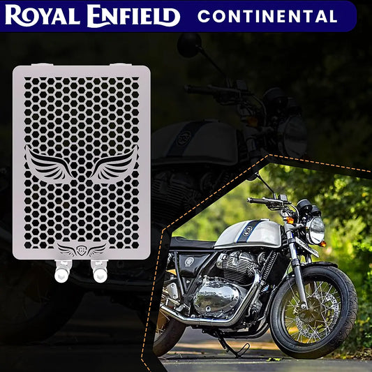 RADIATOR GRILL - Silver for Royal Enfield - CONTINENTAL GT