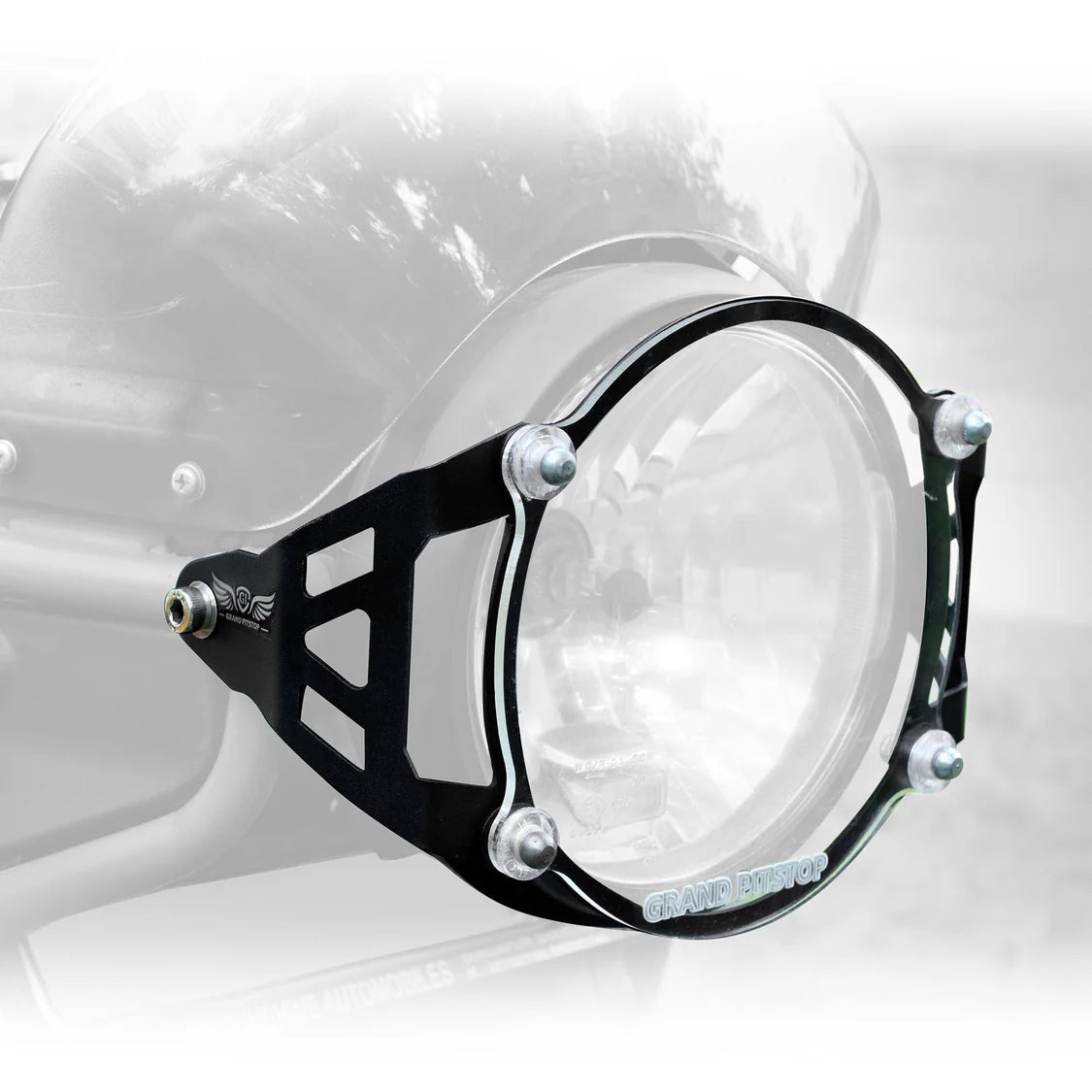 HEADLIGHT GUARD - Black for Royal Enfield - SCRAM 411