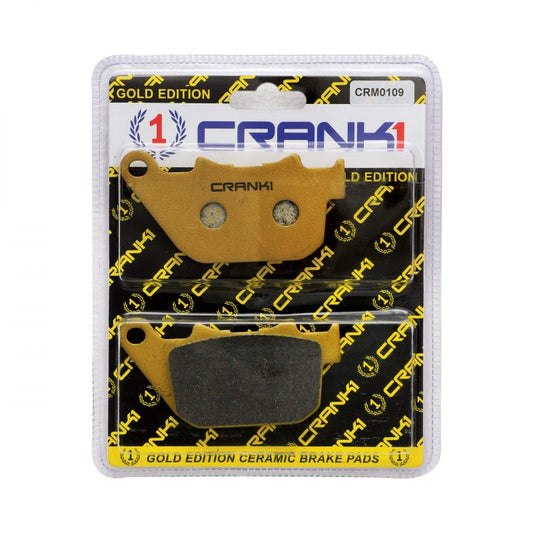 CERAMIC BRAKE PAD FRONT FOR HARLEY-DAVIDSON IRON 883-2009 TO 2013-CRM0109-CRANK1