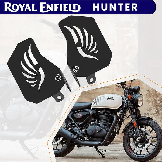 PILLION RIDER FOOTREST (PAIR) - Black for Royal Enfield - Hunter