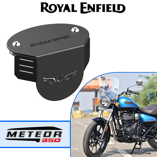 Front Fluid Reservoir Cover for Royal Enfield Meteor 350 - Black